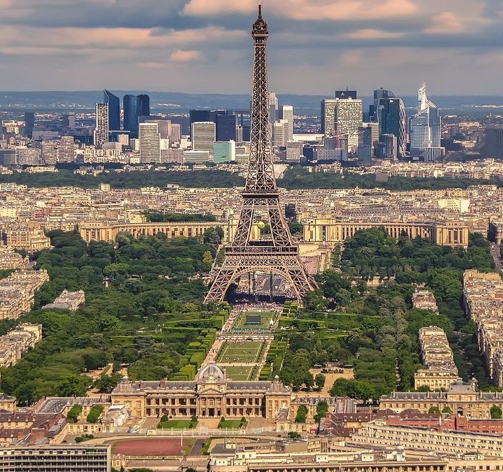 Paris and the Eiffel tower
